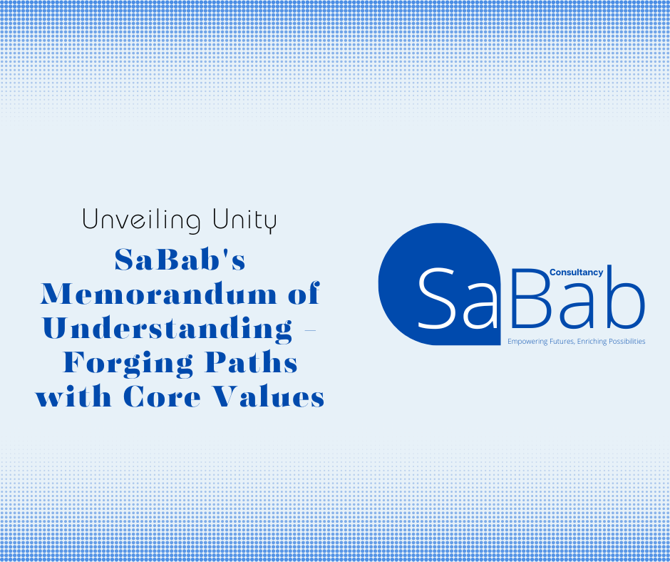 SaBab's Memorandum of Understanding - Forging Paths with Core Values