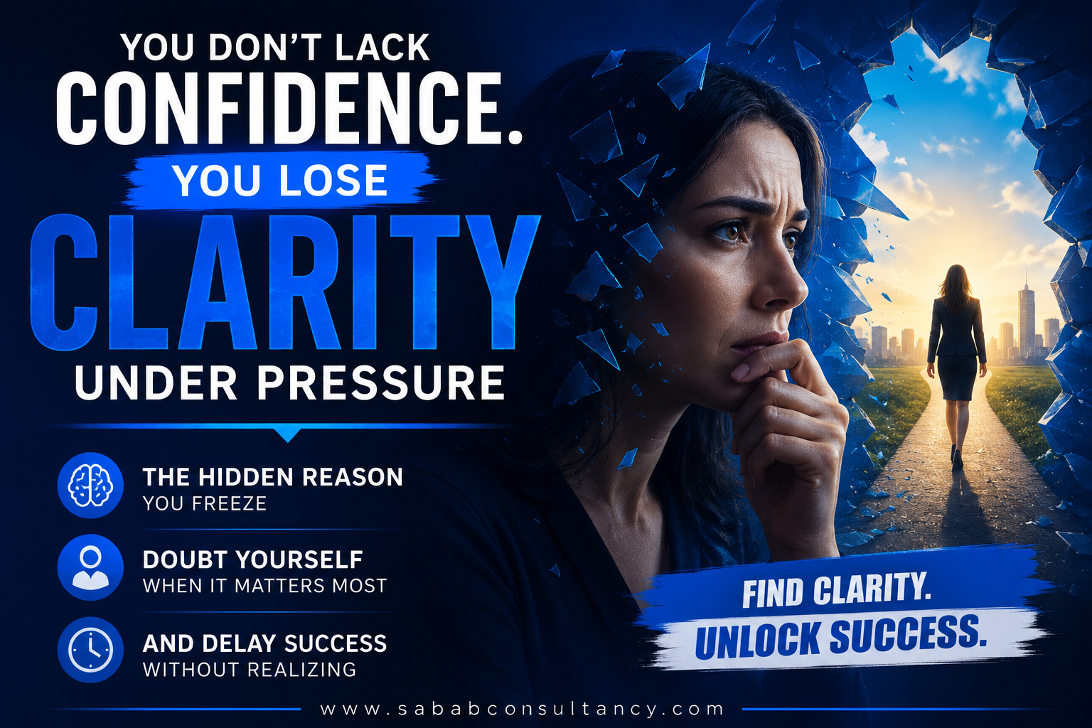 You Don’t Lack Confidence. You Lose Clarity Under Pressure The Hidden Reason You Freeze, Doubt Yourself, and Delay Success