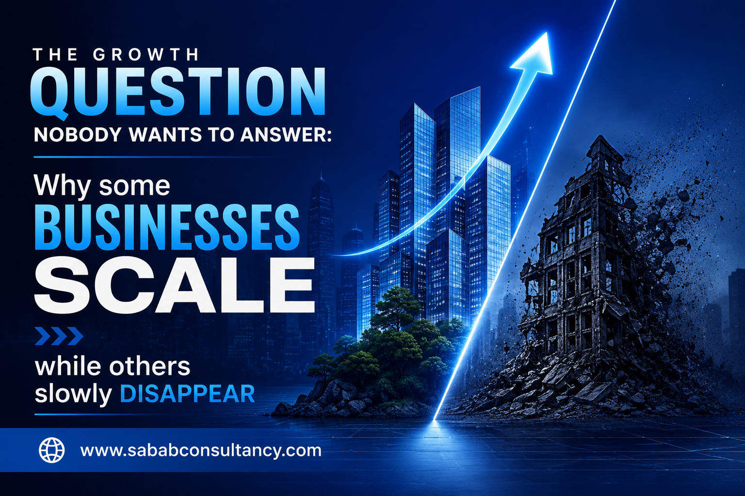 The growth question nobody wants to answer Why some businesses scale while others slowly disappear